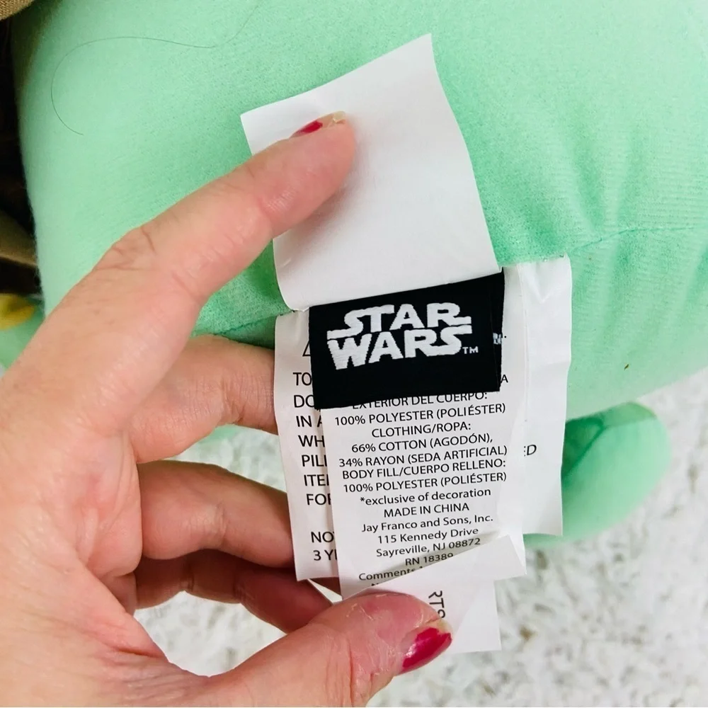 Star Wars baby Yoda Green and Tan Plush Toy
